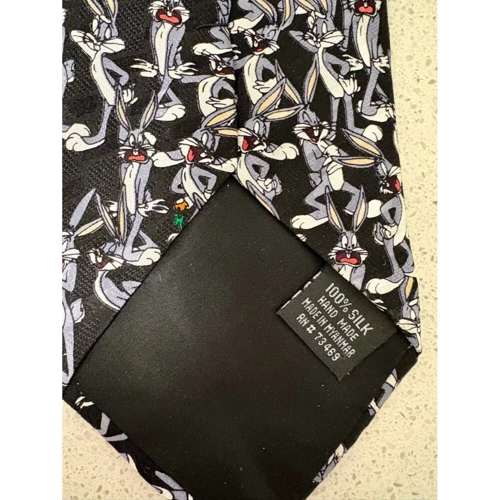 Vintage Looney Tunes Bugs Bunny Silk Tie